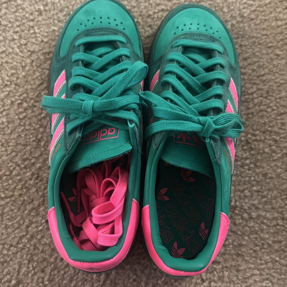 Adidas Spezial Men’s size 6 (Women’s 7.5-8) New Shoes. Green and Pink - Picture 3 of 7